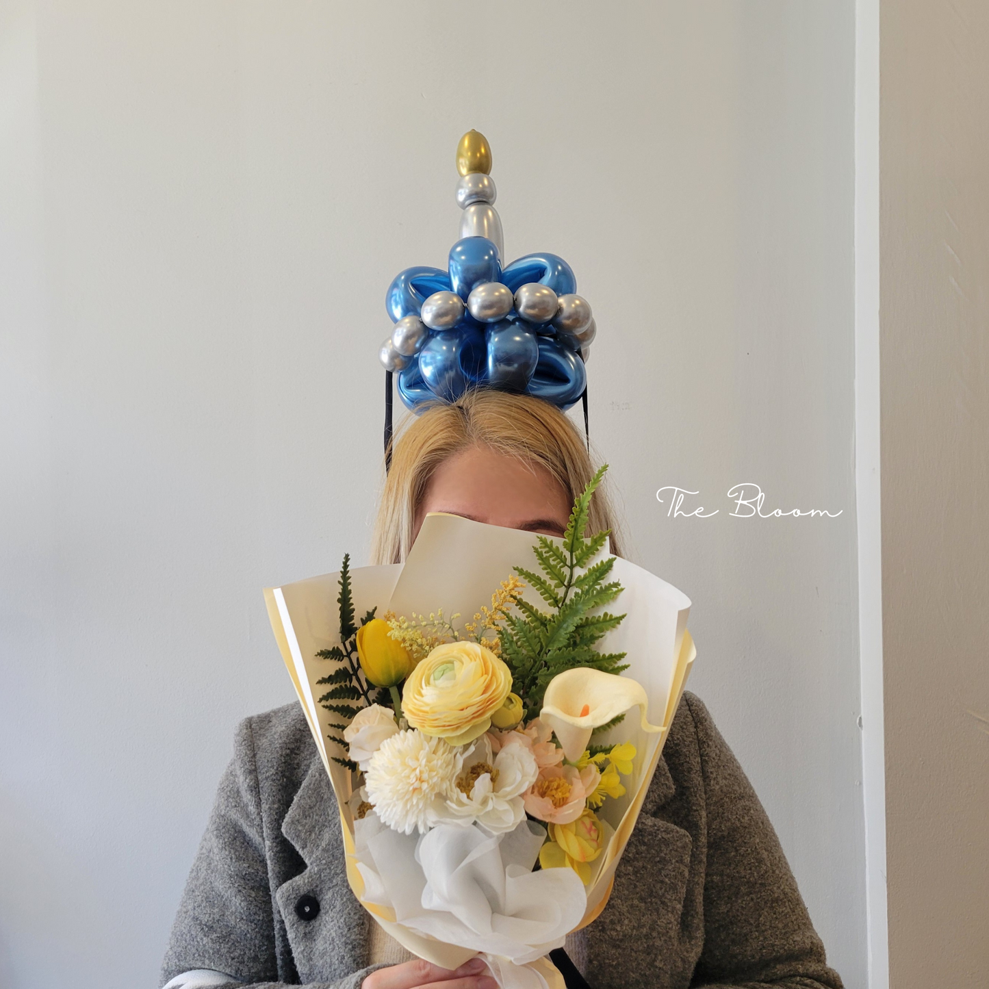 Metalic Birthday Cake Balloon Hat