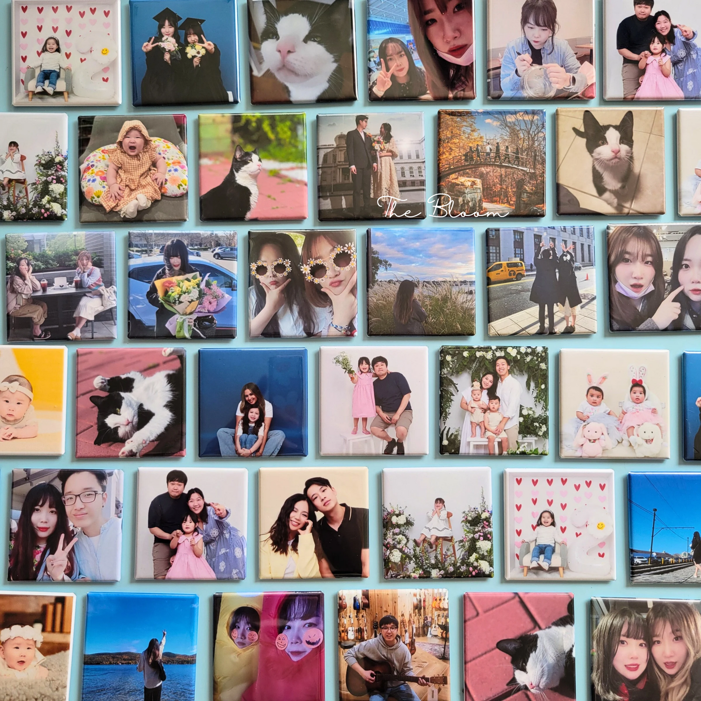 Customized Photo Magnet Set