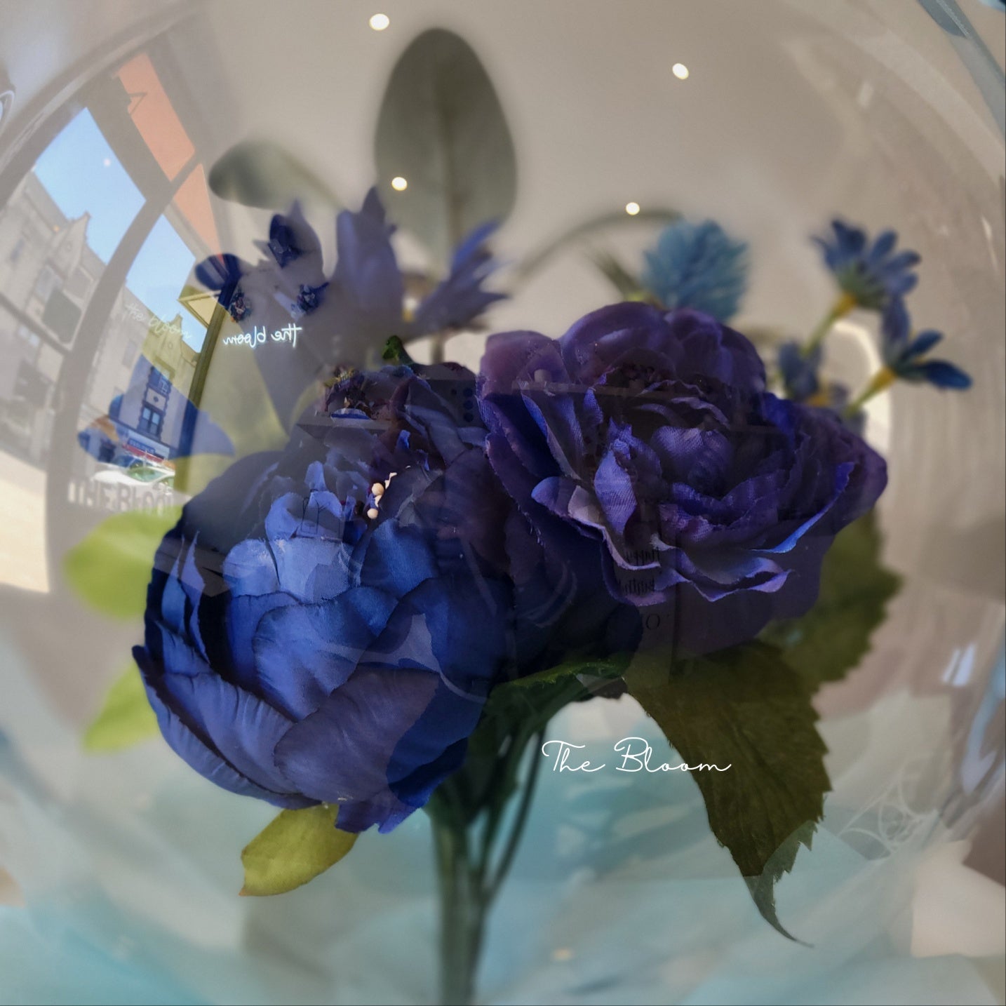 Dark Blue Mini Flower Balloon