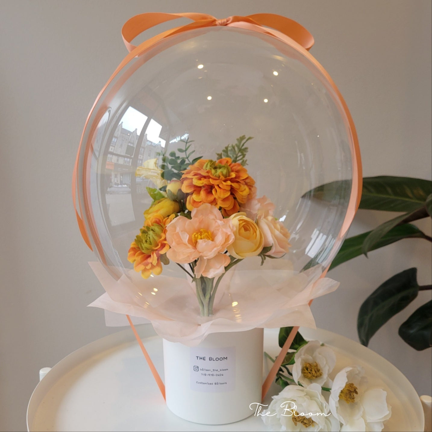 Orange Bouquet Flower Balloon