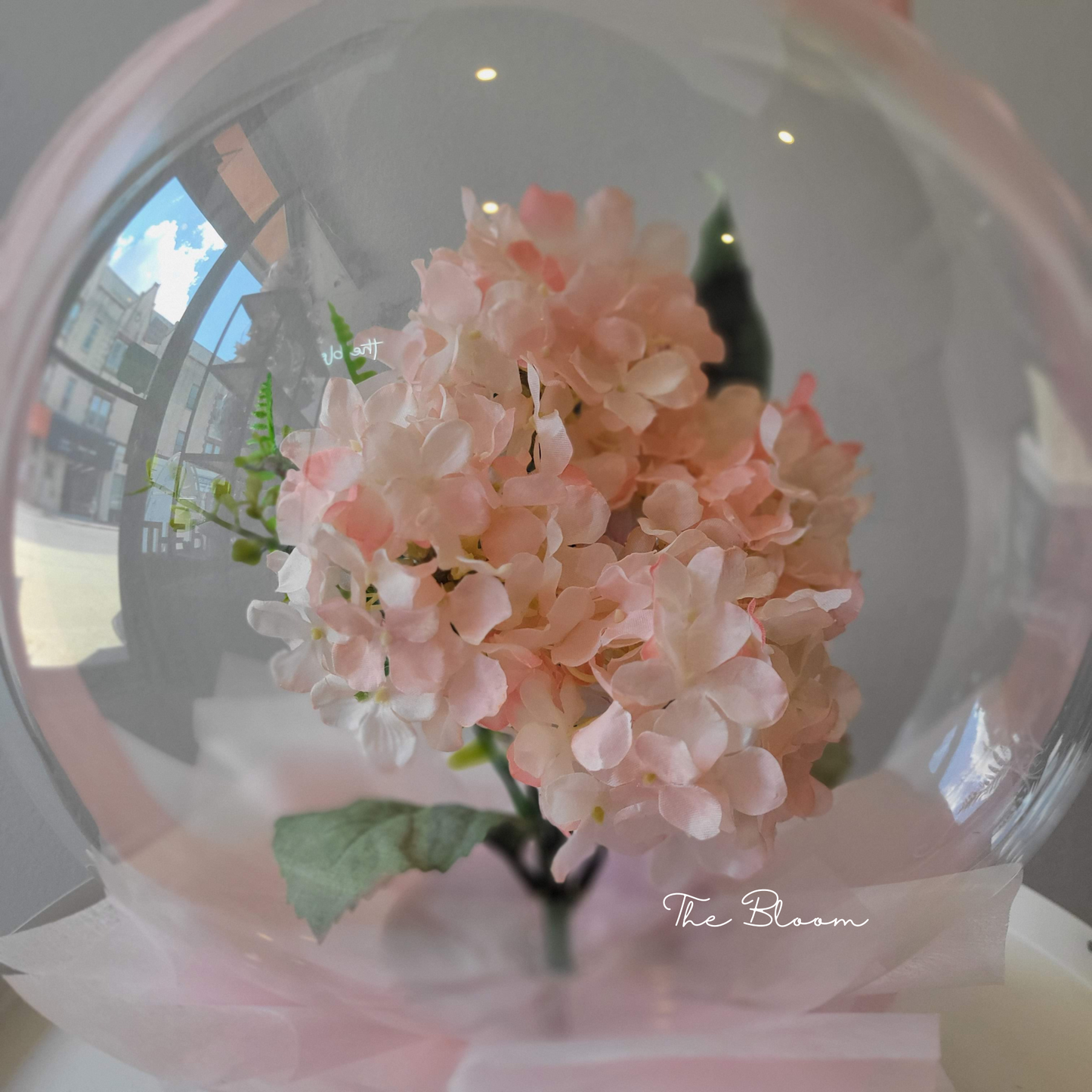 Light Pink Hydrangea Mini Flower Balloon