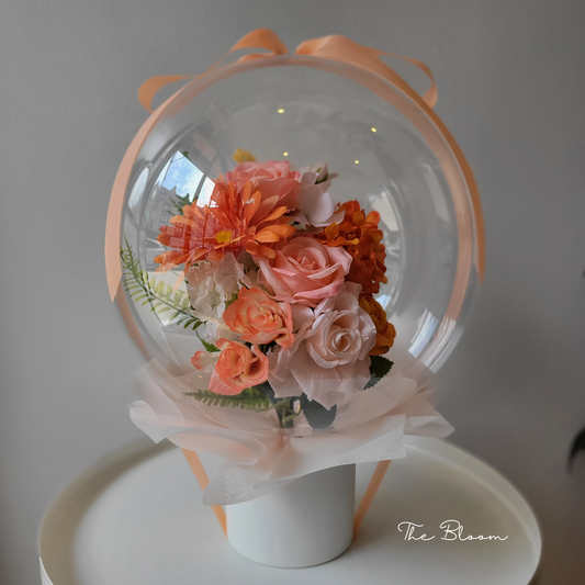 Orange Bouquet Flower Balloon