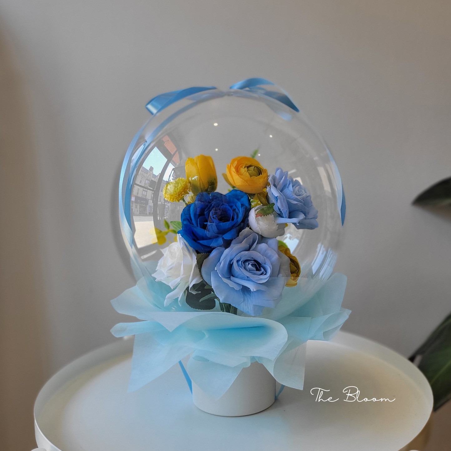 Blue/Yellow Mix Mini Flower Balloon