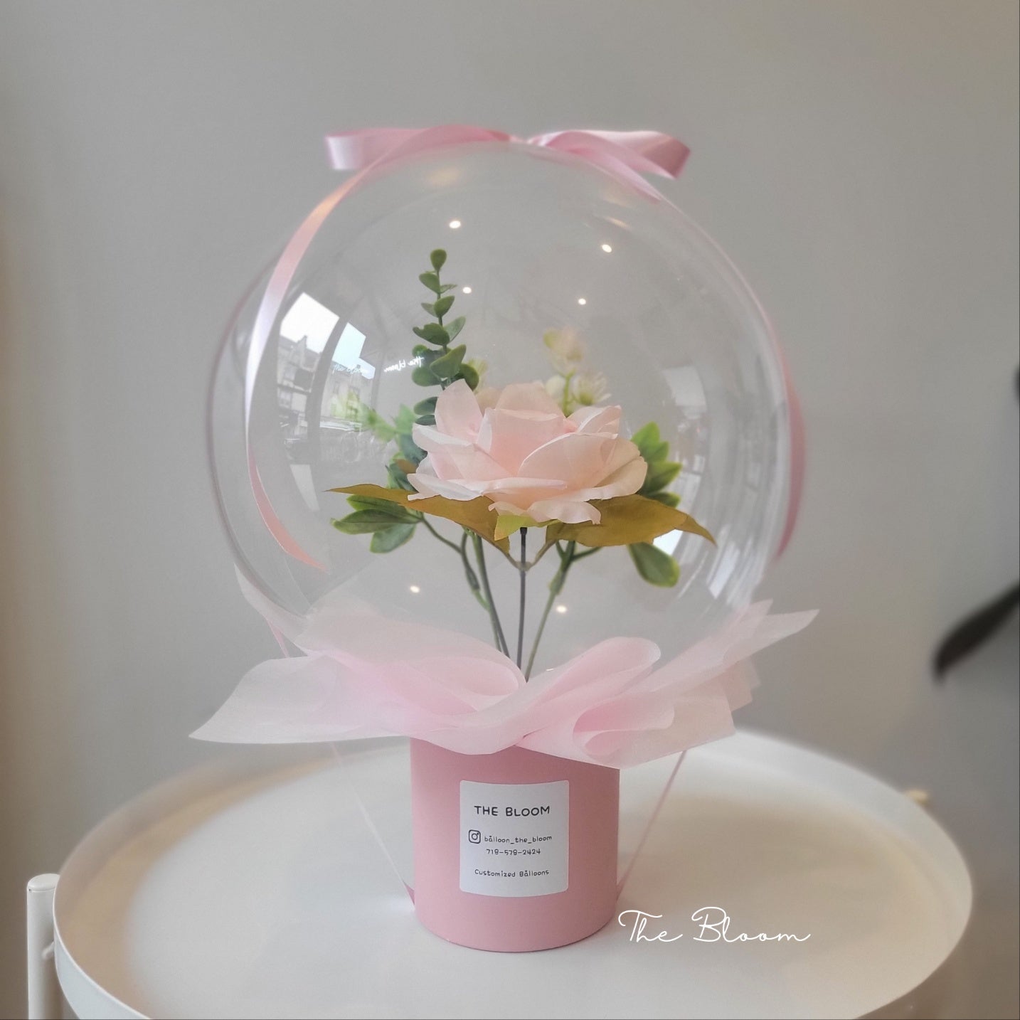 Pink Single Flower Balloon