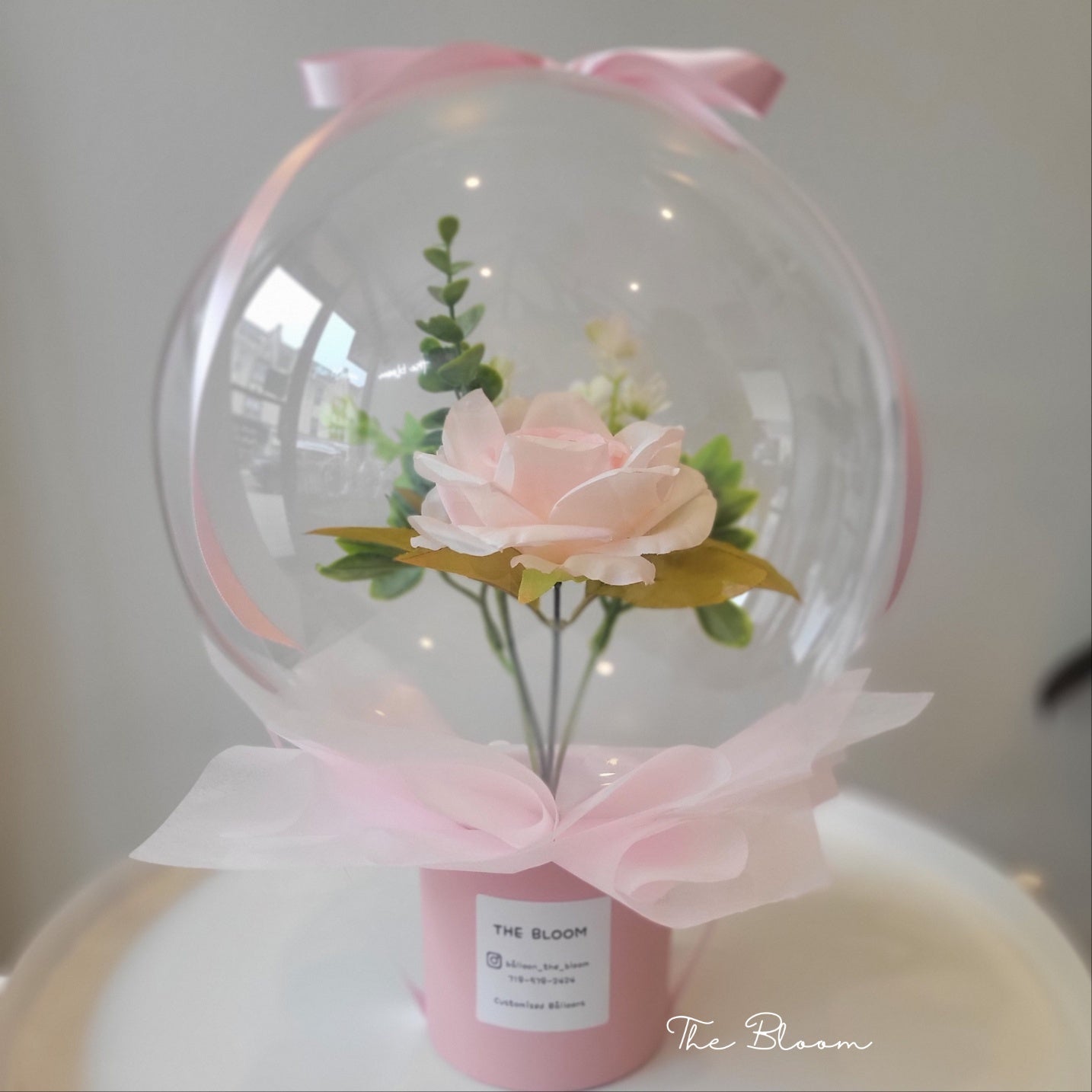 Pink Single Flower Balloon