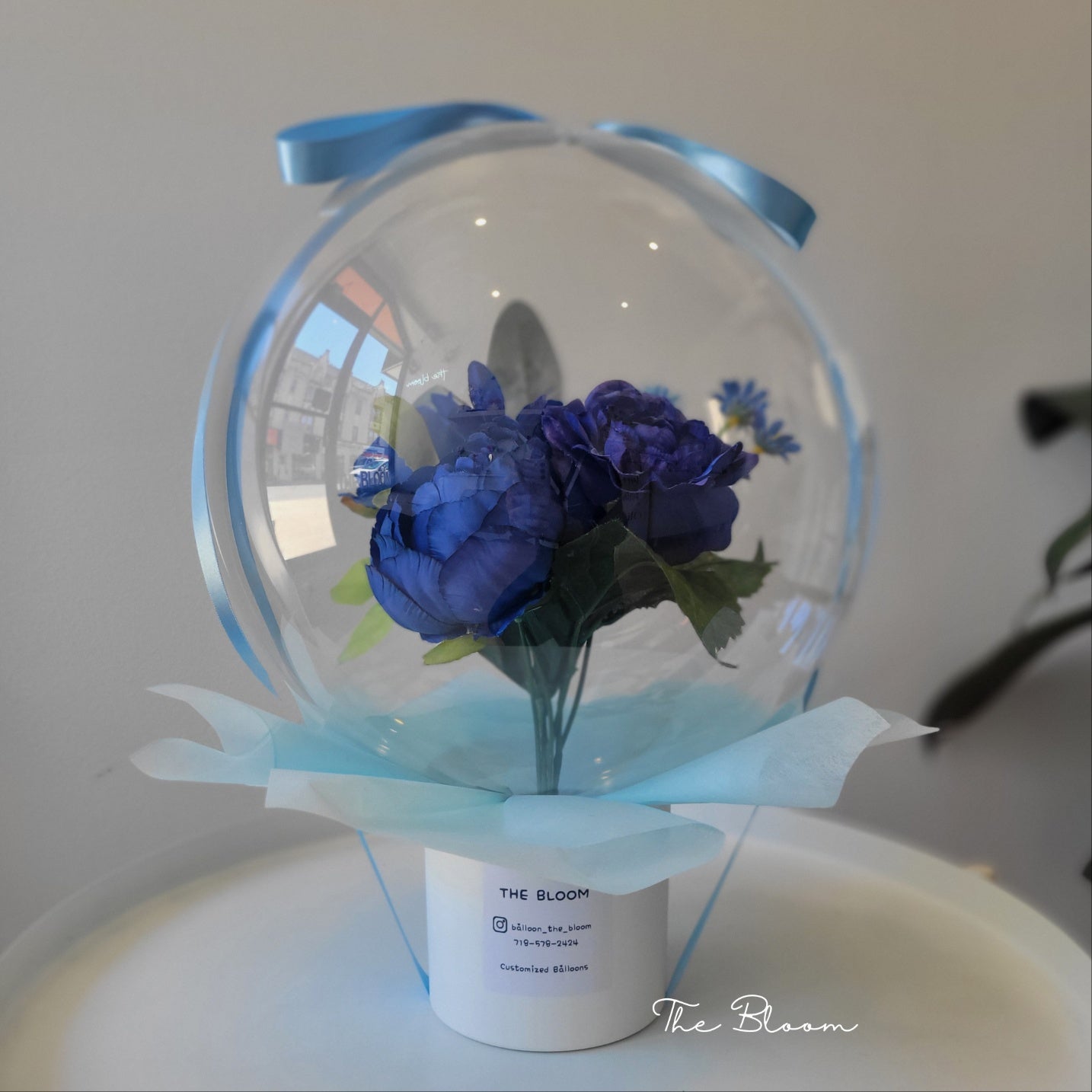 Dark Blue Mini Flower Balloon