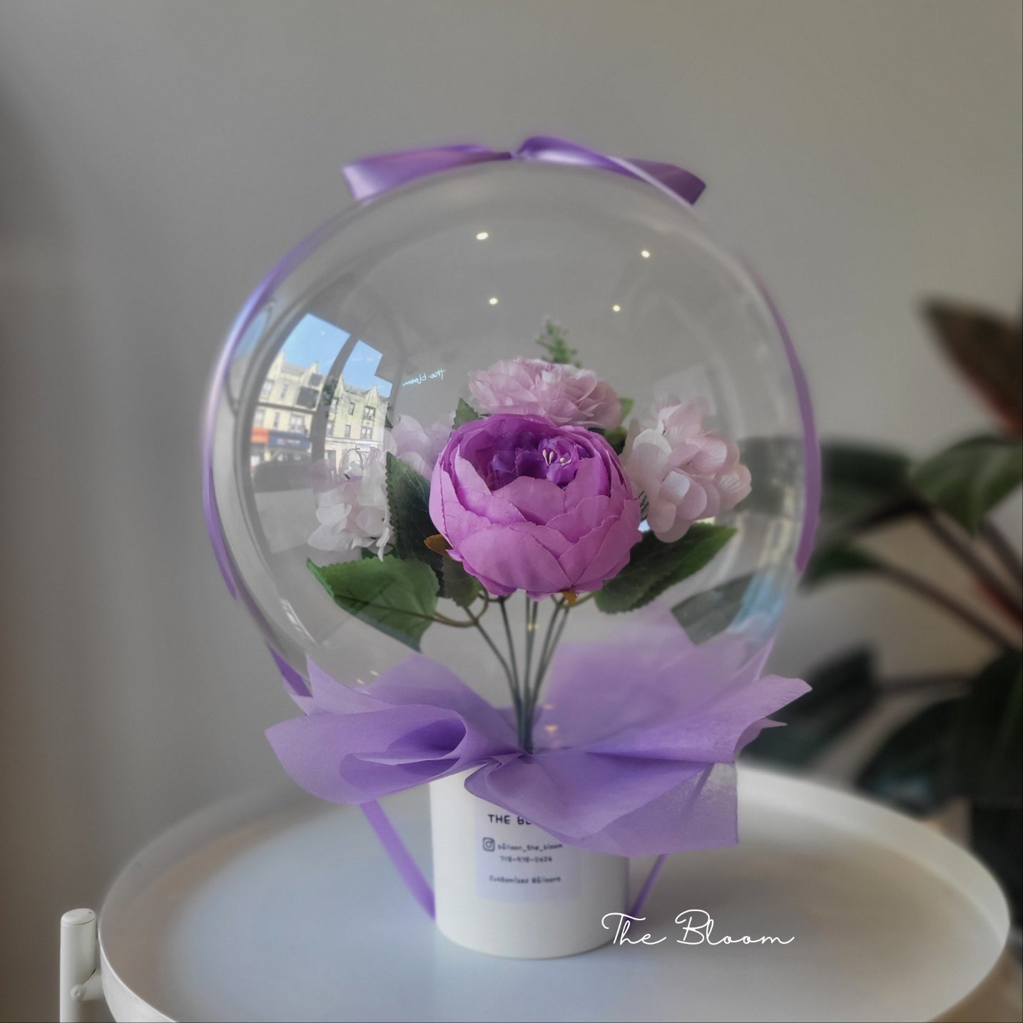 Purple Peony Mini Flower Balloon