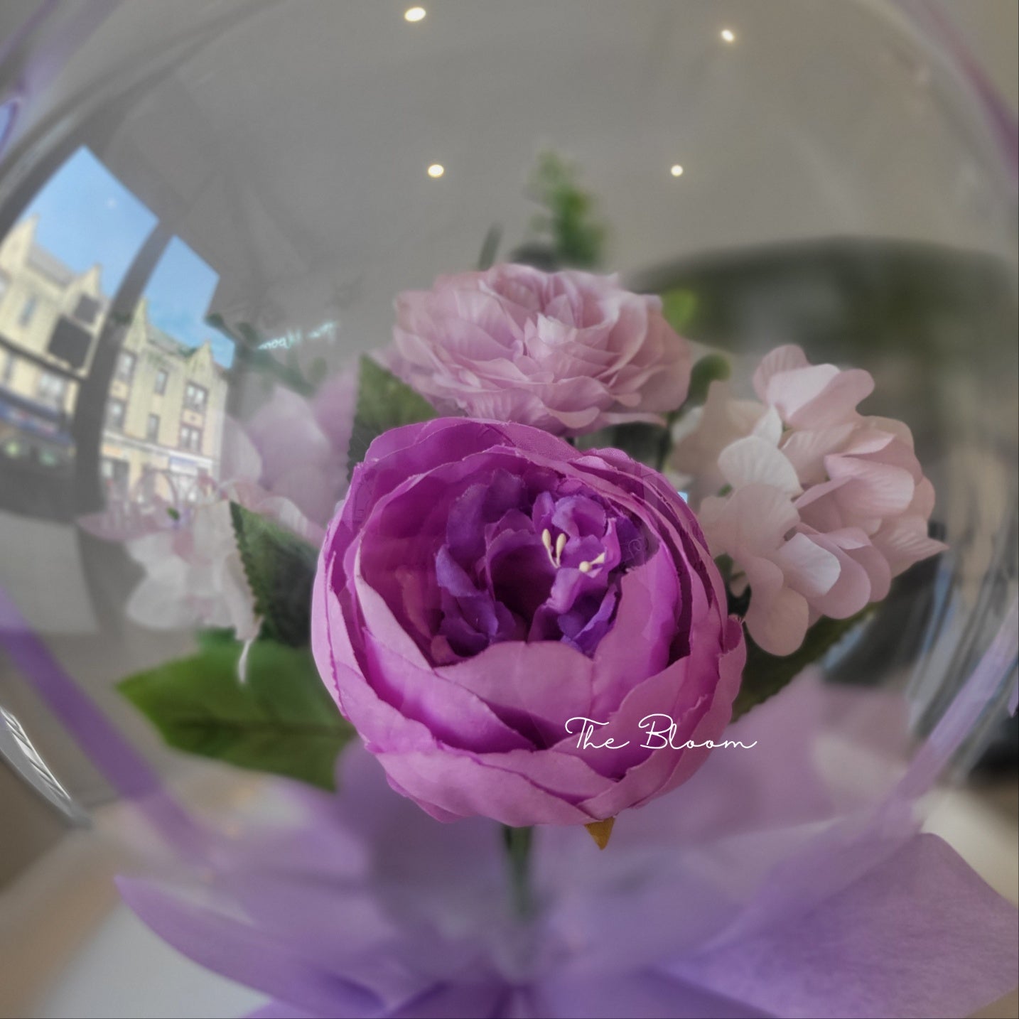 Purple Peony Mini Flower Balloon