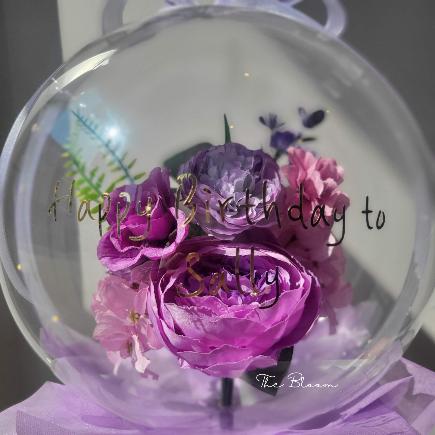 Purple Peony Mini Flower Balloon