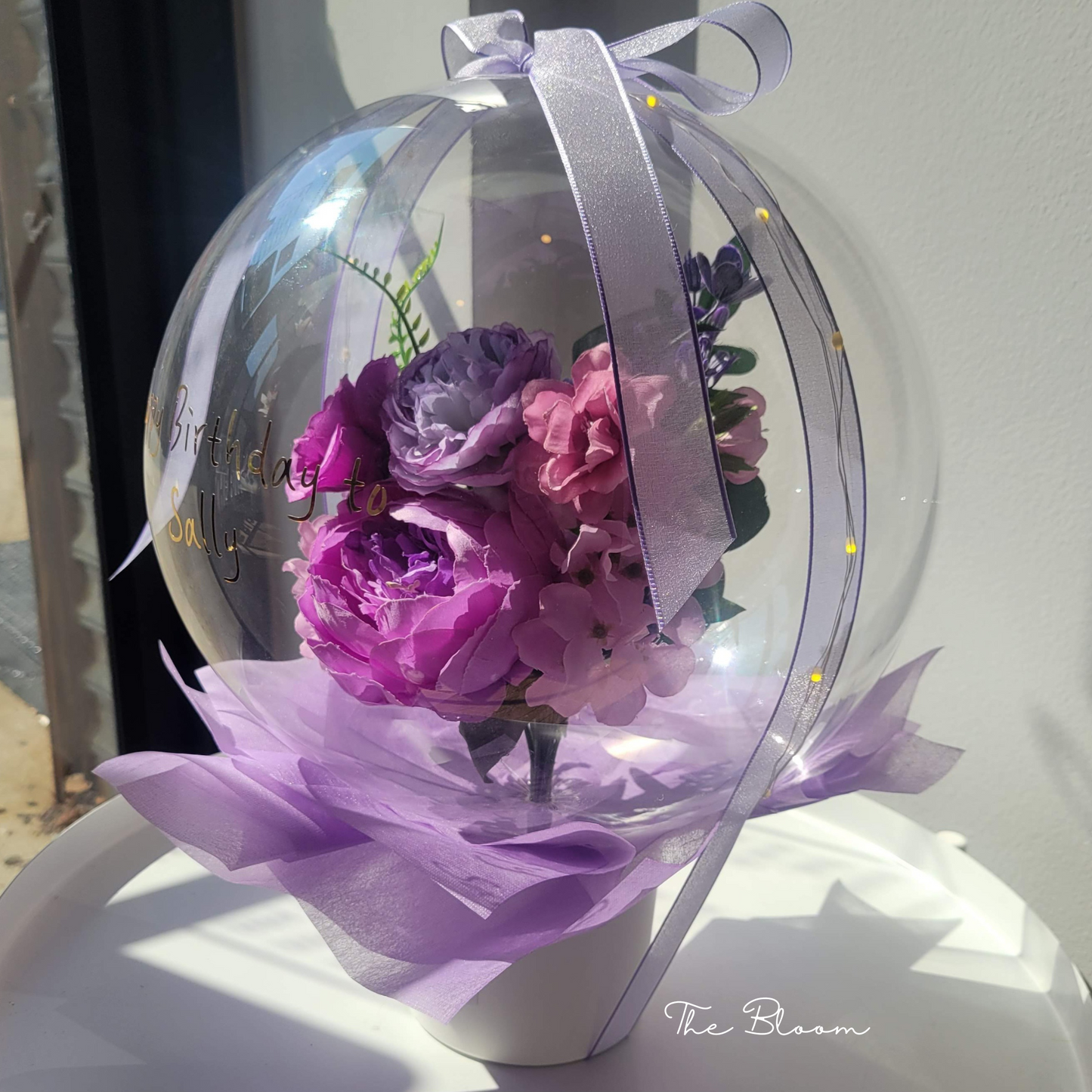 Purple Peony Mini Flower Balloon