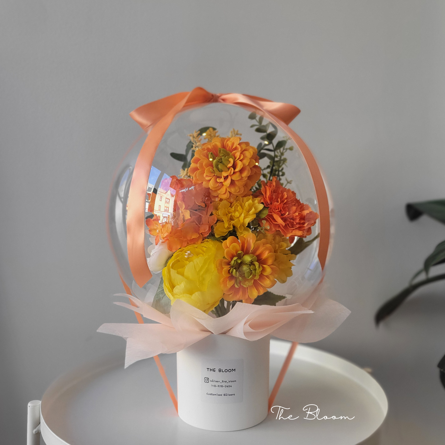 Orange Bouquet Flower Balloon
