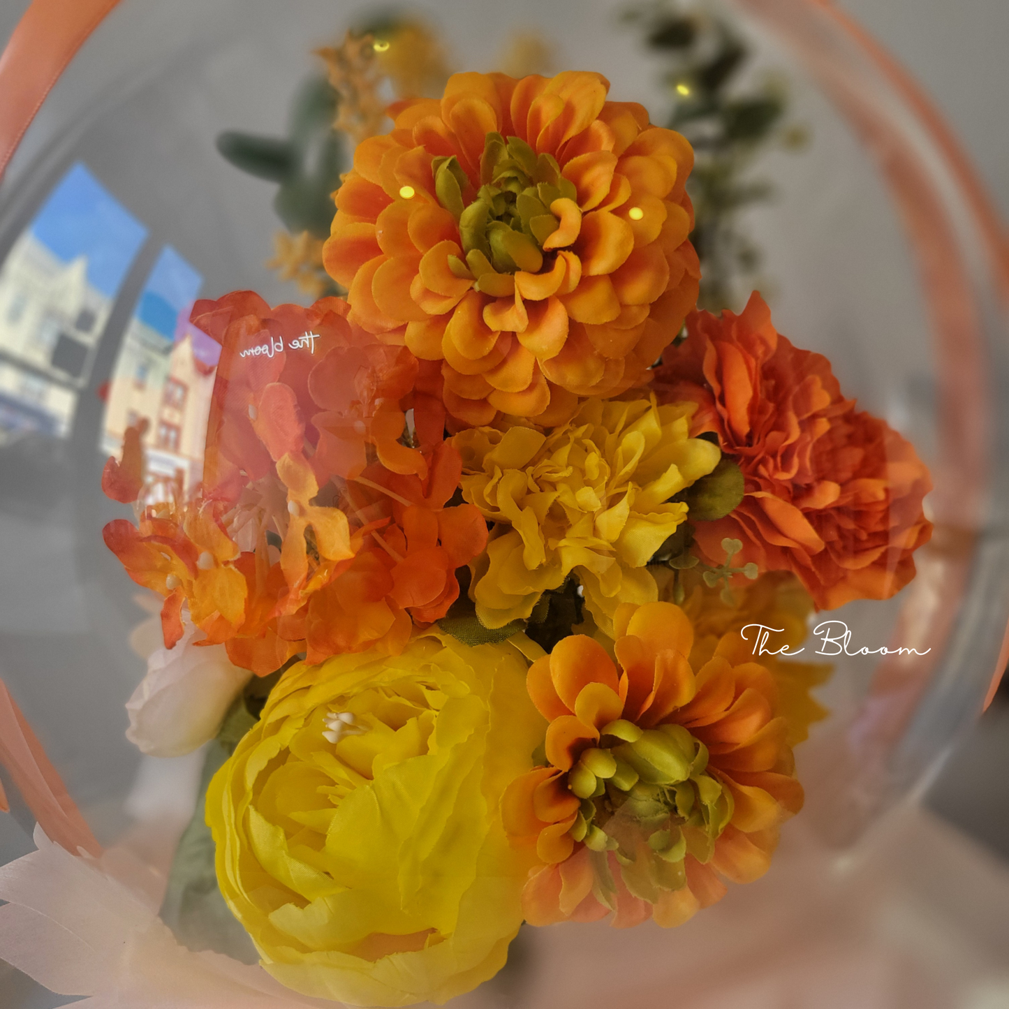 Orange Bouquet Flower Balloon