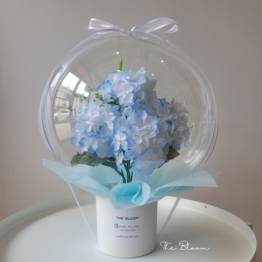 Blue Hydrangea Mini Flower Balloon