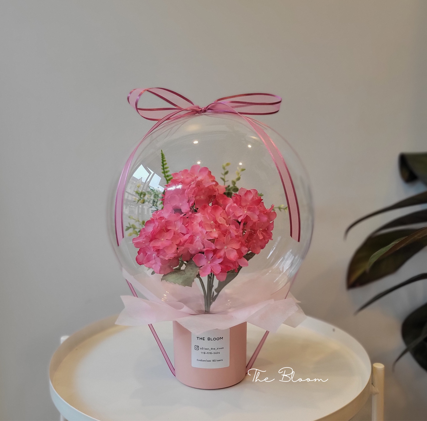 Pink Hydrangea Mini Flower Balloon