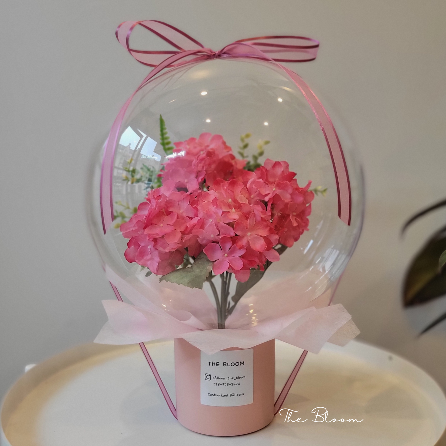 Pink Hydrangea Mini Flower Balloon