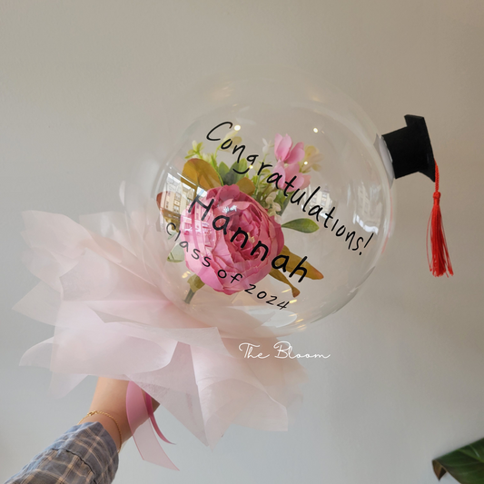 Graduation Flower Balloon Cone